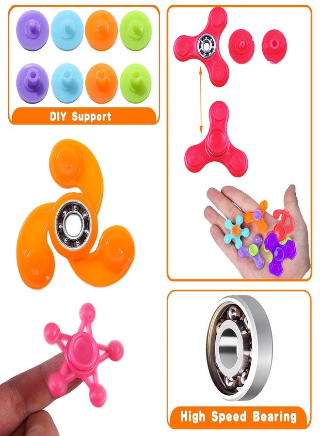 Huastyle 52 Pack Mini Fidget Spinner Toys, Fidget Toys Bulk for Kids, Goodie Bag Stuffers Party Favors, Treasure Box Toys for Classroom Prizes, Christmas Stocking Stuffers for Kids - Image 3